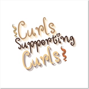 Curls Supporting Curls v15 Posters and Art